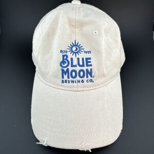 Blue Moon Women's Brewing Co Off-White Hat/Cap American Eagle Adjustable
